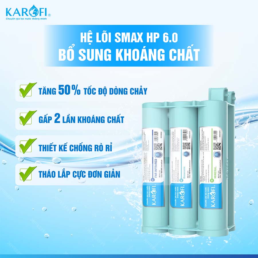 Máy lọc nước RO Karofi KAQ-U98 Pro