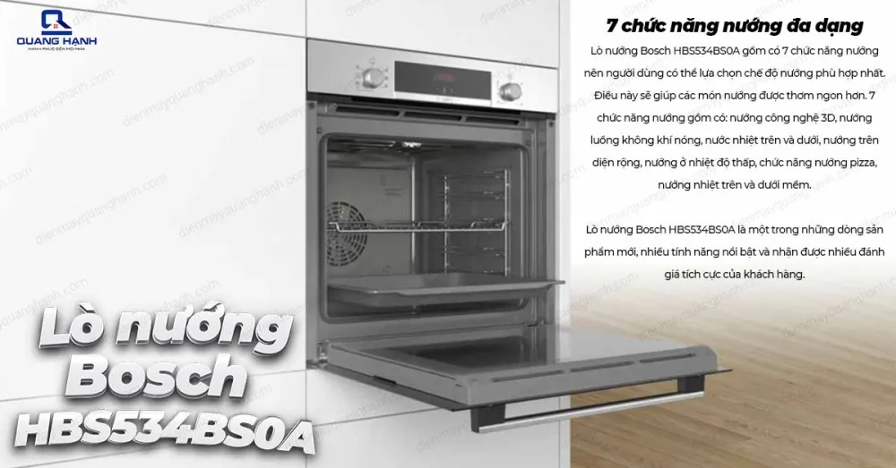 LÒ NƯỚNG BOSCH HBS534BS0A