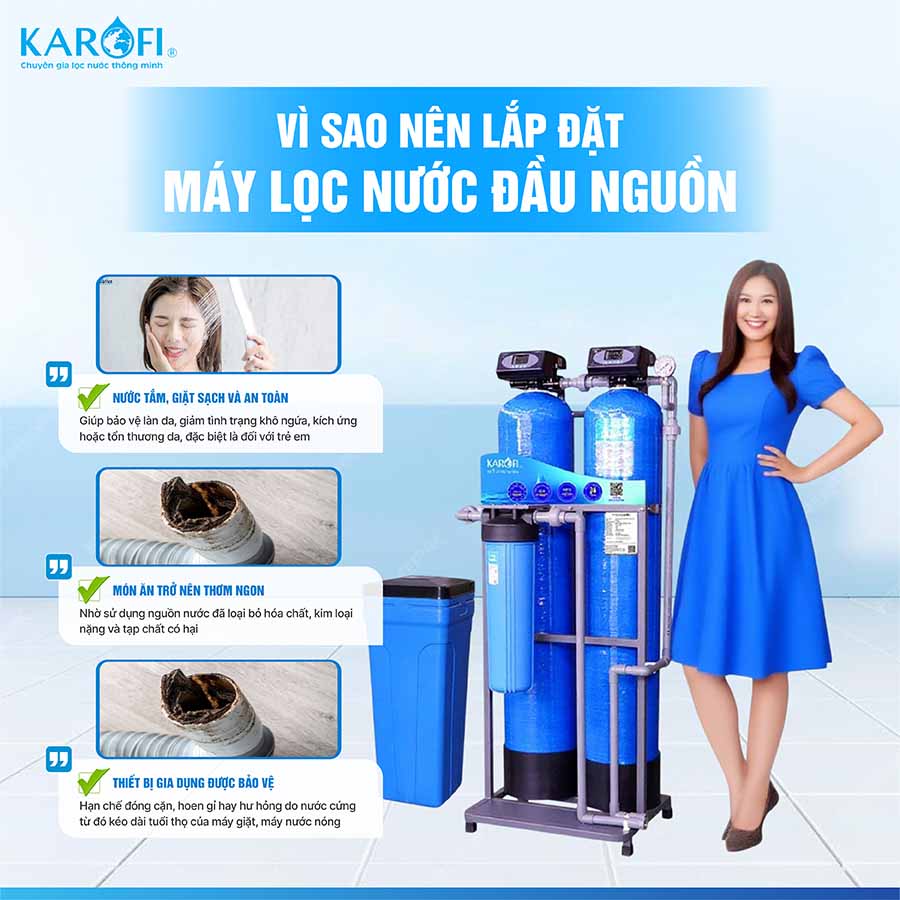 Máy lọc nước tổng đầu nguồn Karofi KTF-222C