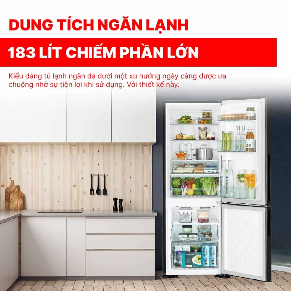 Tủ lạnh Hitachi Inverter 275 lít R-B330PGV8 BSL