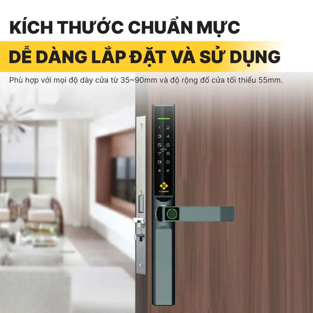 KHÓA CỬA ĐIỆN TỬ HUBERT HB CN68