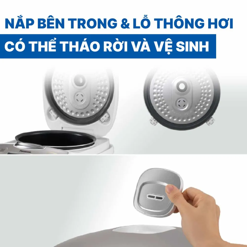 Nồi cơm điện tử Panasonic SR-CP108NRAM dung tích 1 lít