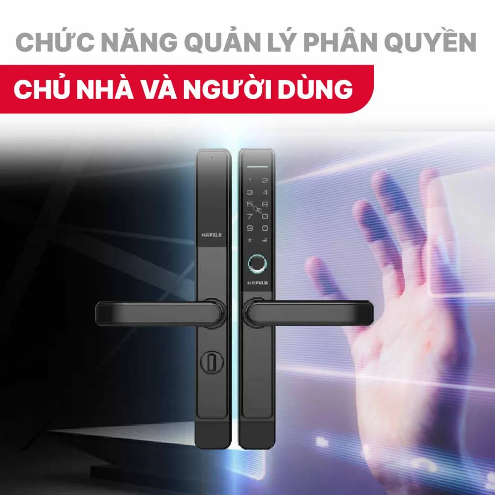 Khóa điện tử Hafele DL6600 912.20.145 Cửa nhôm
