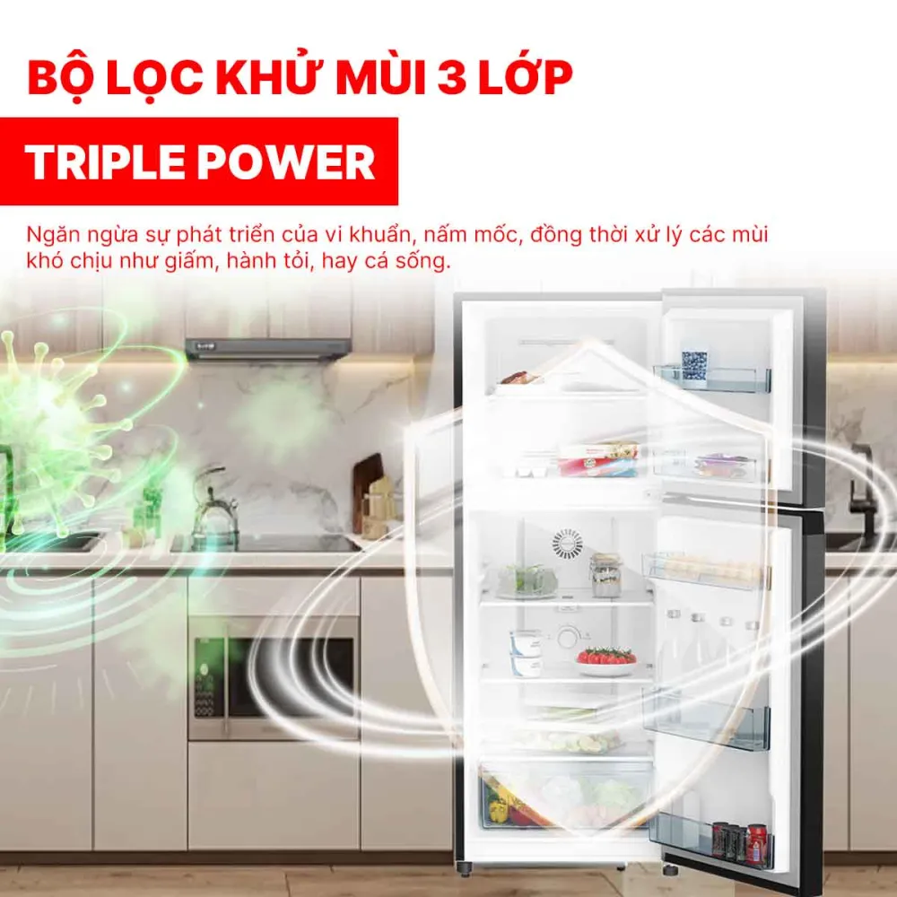 Tủ lạnh Hitachi Inverter 210 lít HRTN5230MUVN