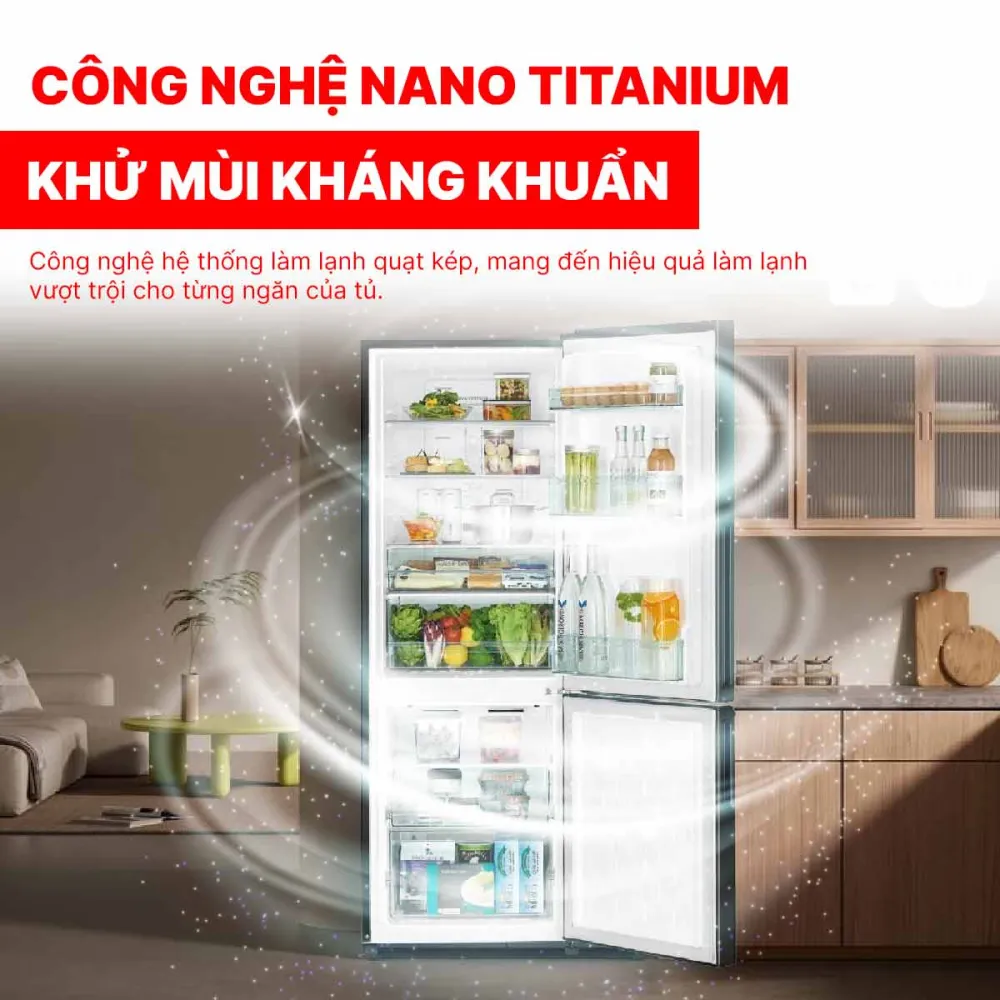 Tủ lạnh Hitachi Inverter 275 Lít R-B330PGV8 BBK