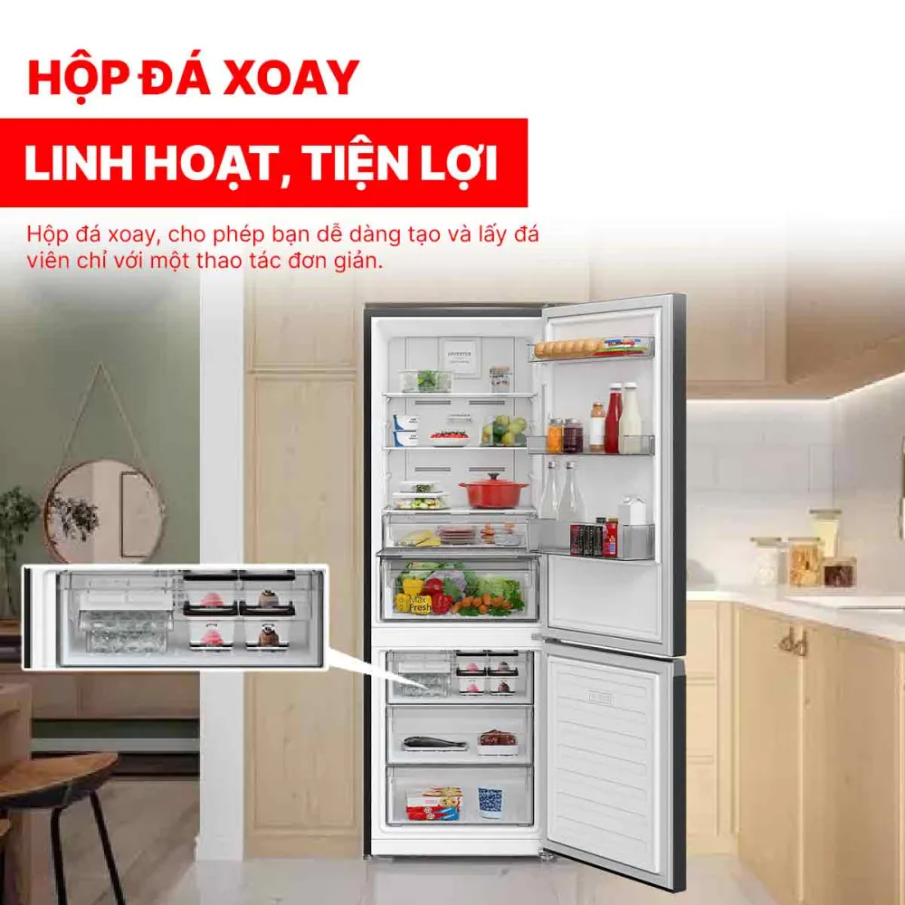 Tủ lạnh Hitachi Inverter 323 lít HRBN6340DUVN