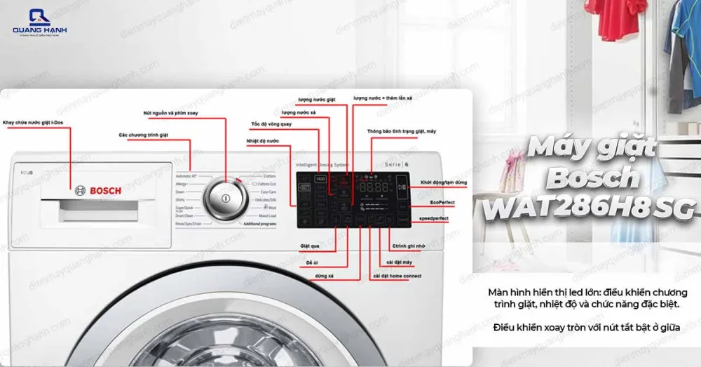 Máy giặt Bosch WAT286H8SG