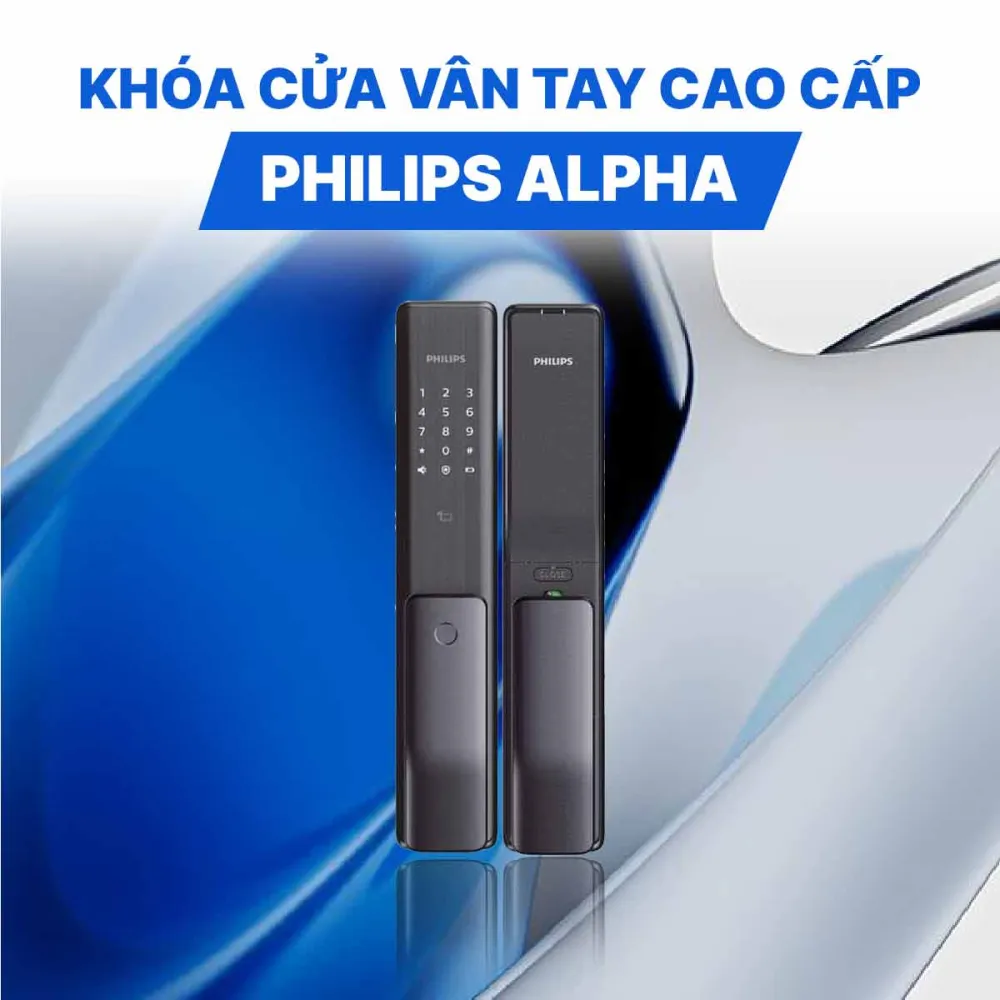 Khóa cửa vân tay cao cấp Philips Alpha