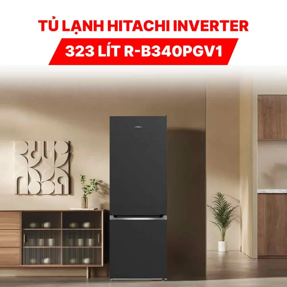 Tủ lạnh Hitachi Inverter 323 Lít R-B340PGV1