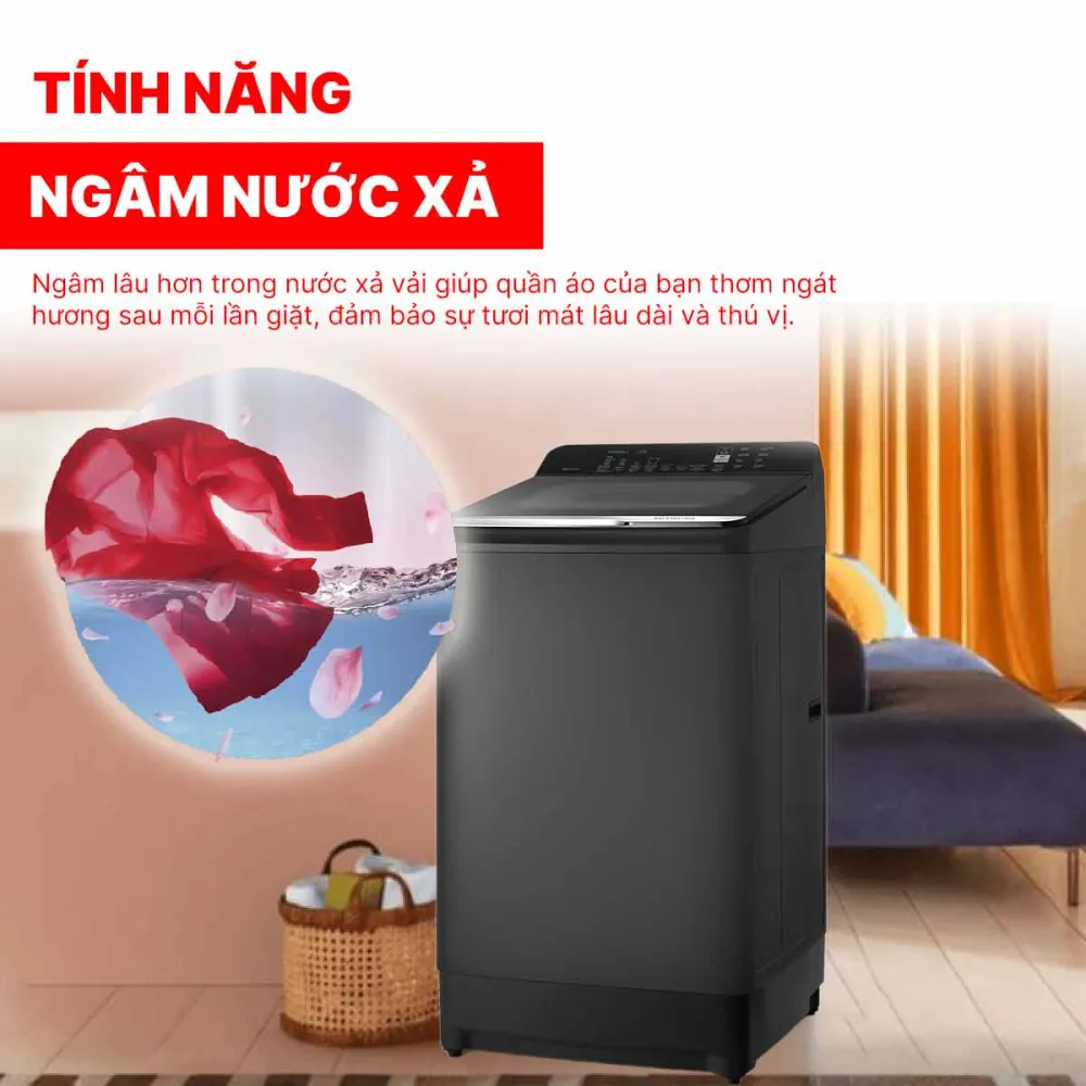 Máy giặt Hitachi Inverter 13.5kg LTL H3MVJWT