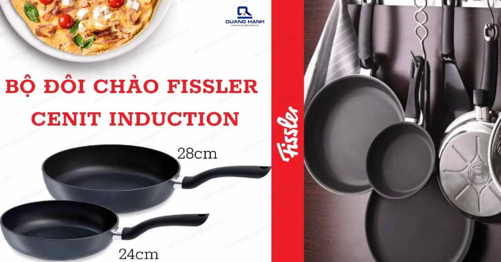 Bộ 2 chảo chống dính Fissler Cenit Induction (24cm/ 28cm)