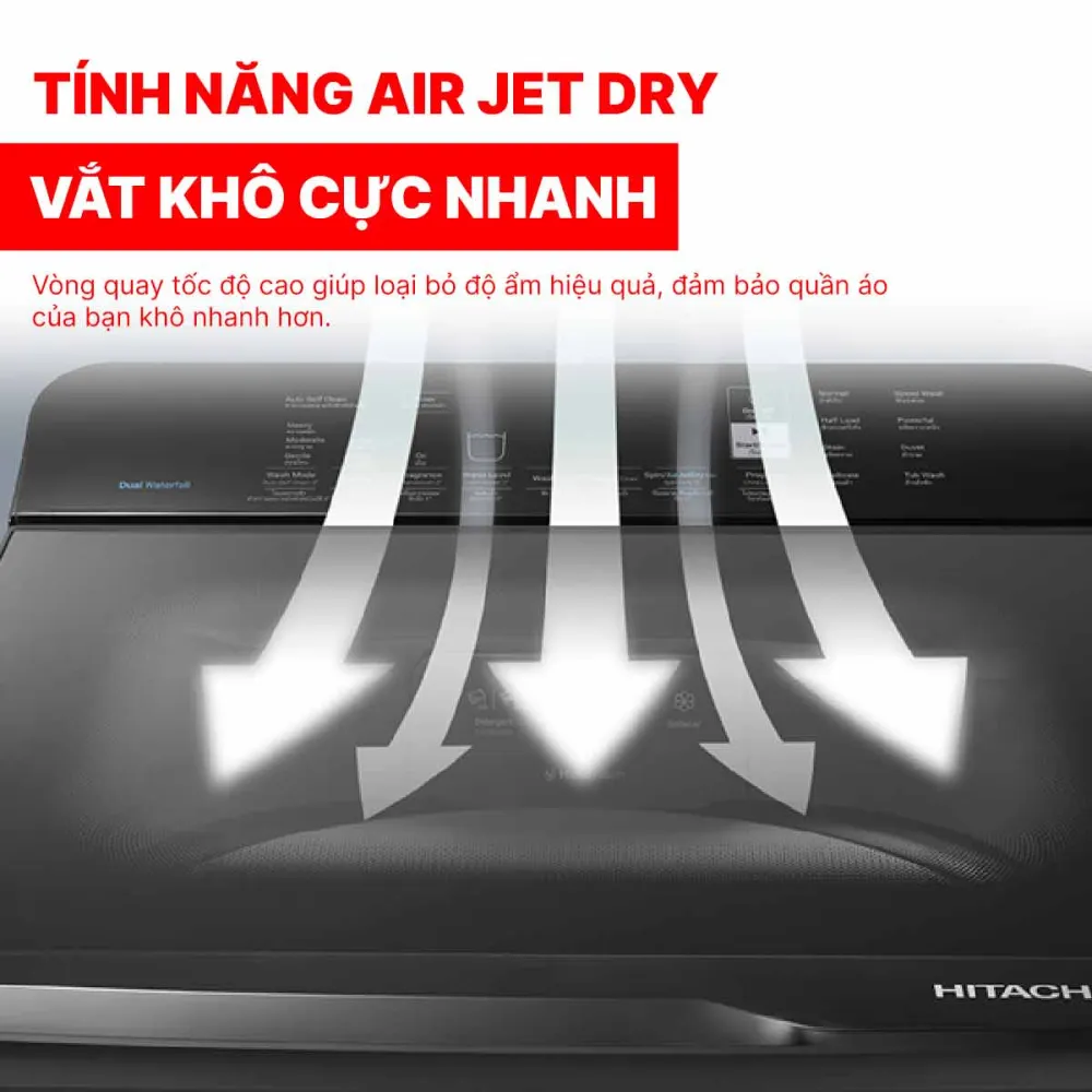 Máy giặt Hitachi Inverter 13.5kg LTL H3MVJWT