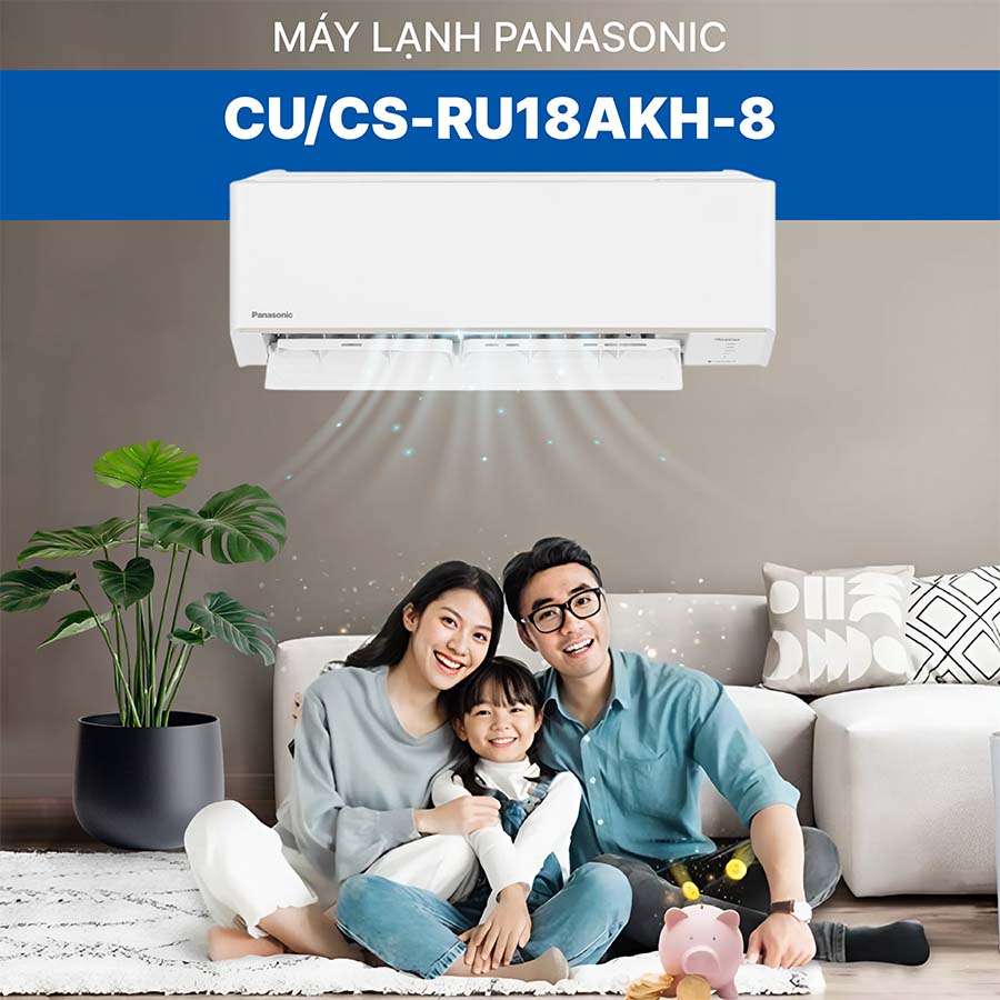 Điều hòa 1 chiều 18000 BTU Panasonic Inverter CU/CS-RU18AKH-8
