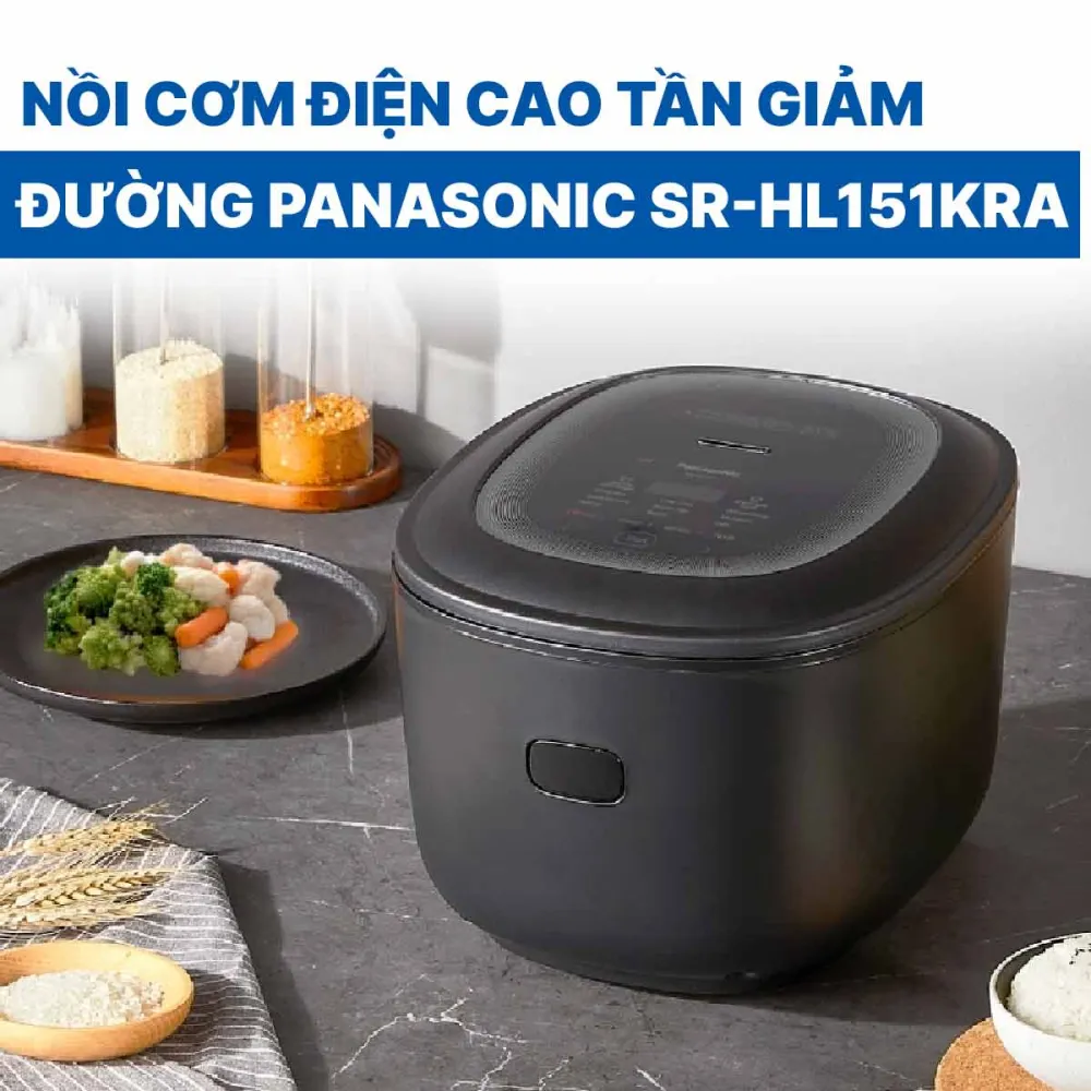 Nồi cơm điện cao tần giảm đường Panasonic 1.5 lít SR-HL151KRA