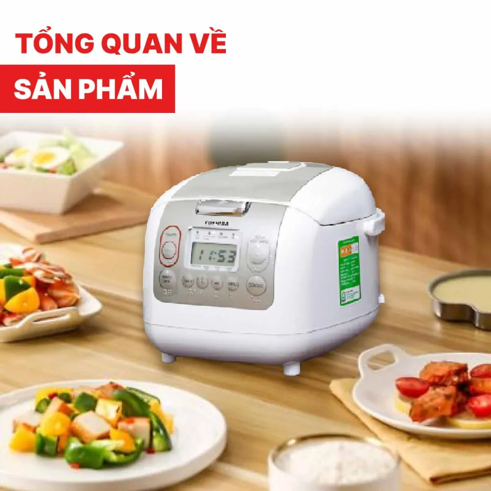 Nồi cơm điện tử Toshiba RC-10NMF 1 lít - Hàng chính hãng