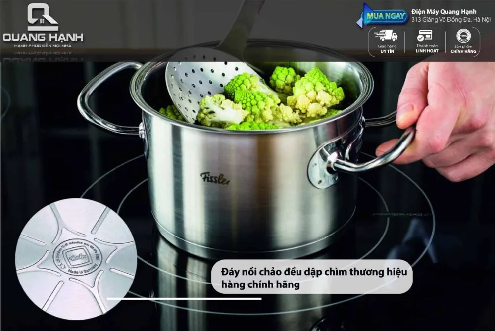 Bộ nồi inox cao cấp Fissler Original Pro 5 món (nắp inox)