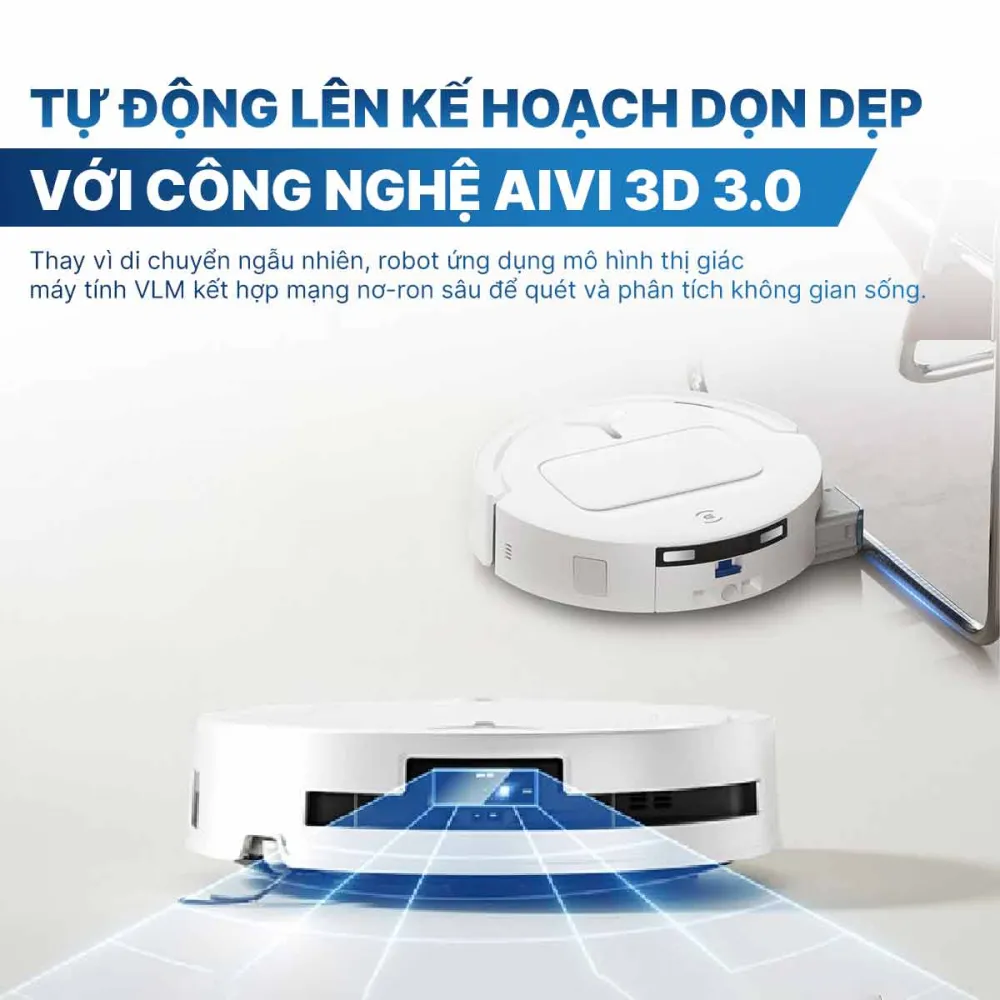 Robot hút bụi lau nhà Ecovacs Deebot T80 Omni