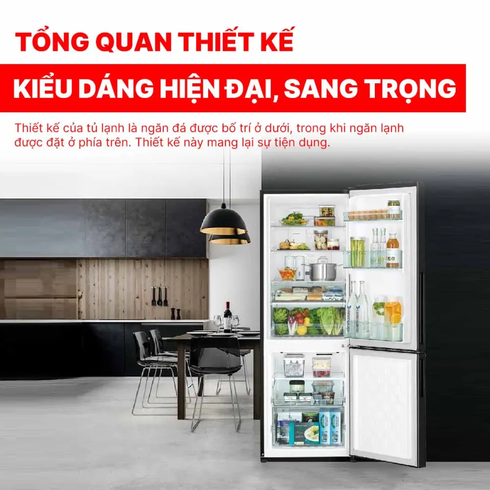 Tủ lạnh Hitachi Inverter 275 Lít R-B330PGV8 BBK