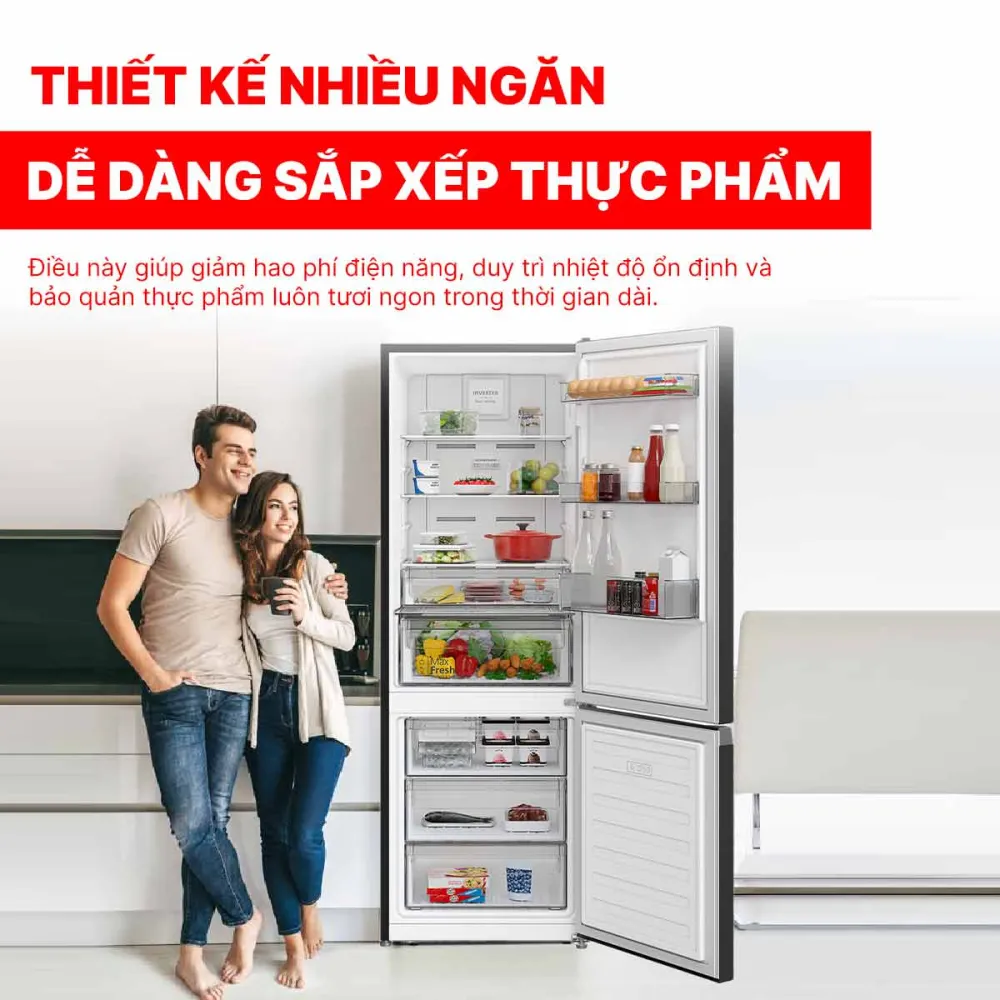 Tủ lạnh Hitachi Inverter 396 lít R-B415EGV1