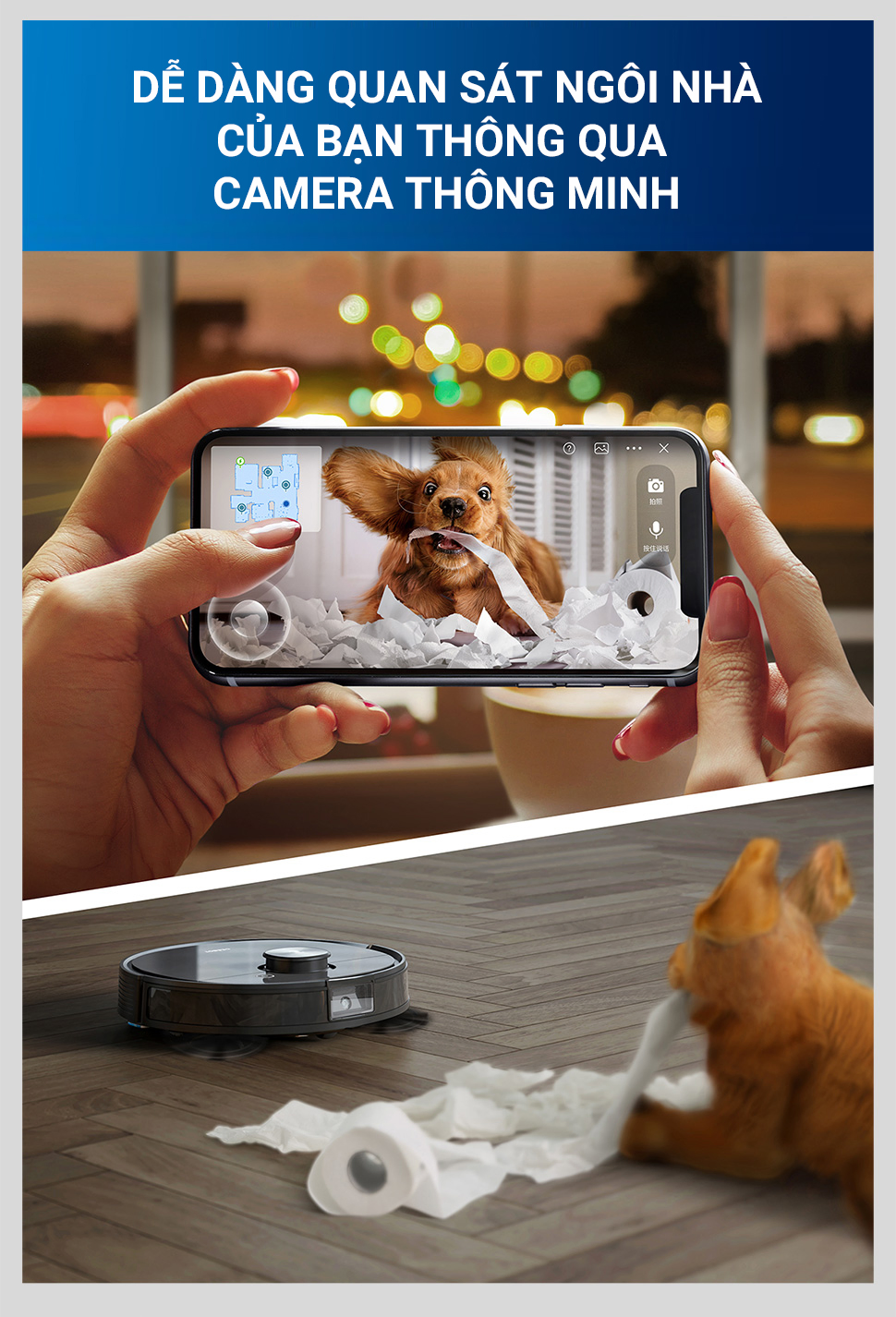 Robot hút bụi lau nhà Ecovacs Deebot T8 Aivi 7719 5