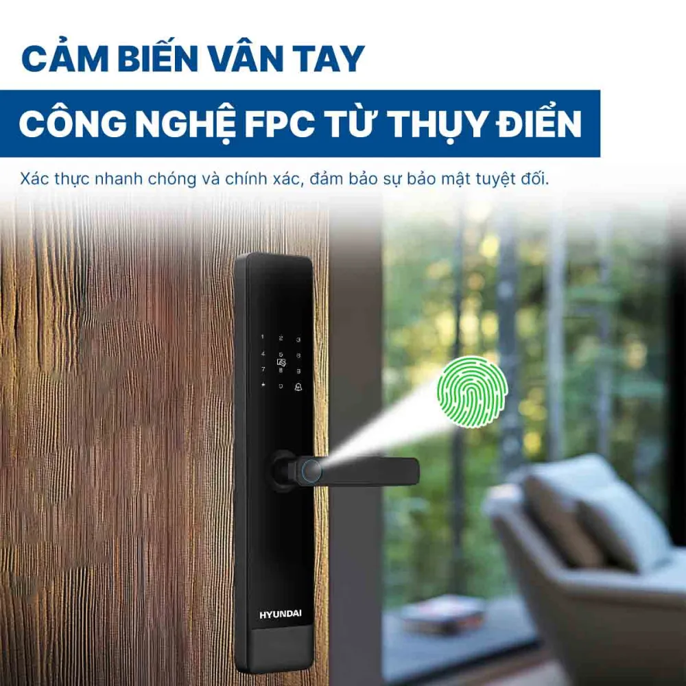 Khoá điện tử Hyundai cửa gỗ HY-SL007