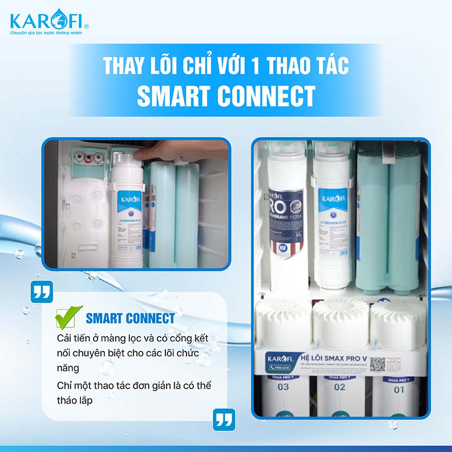 Máy lọc nước nóng lạnh Karofi KAD-L82
