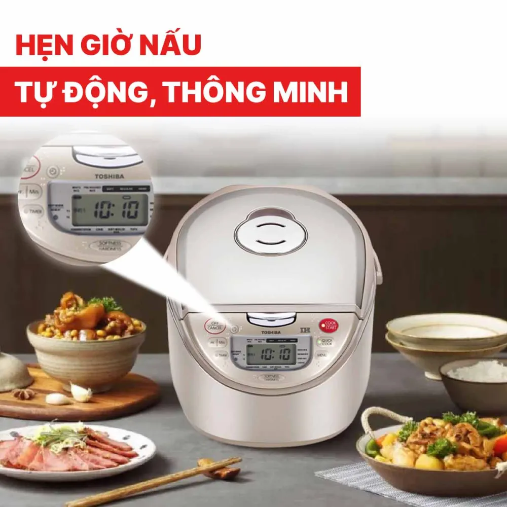 Nồi cơm điện cao tần Toshiba RC-18RH(CG)VN dung tích 1.8 lít