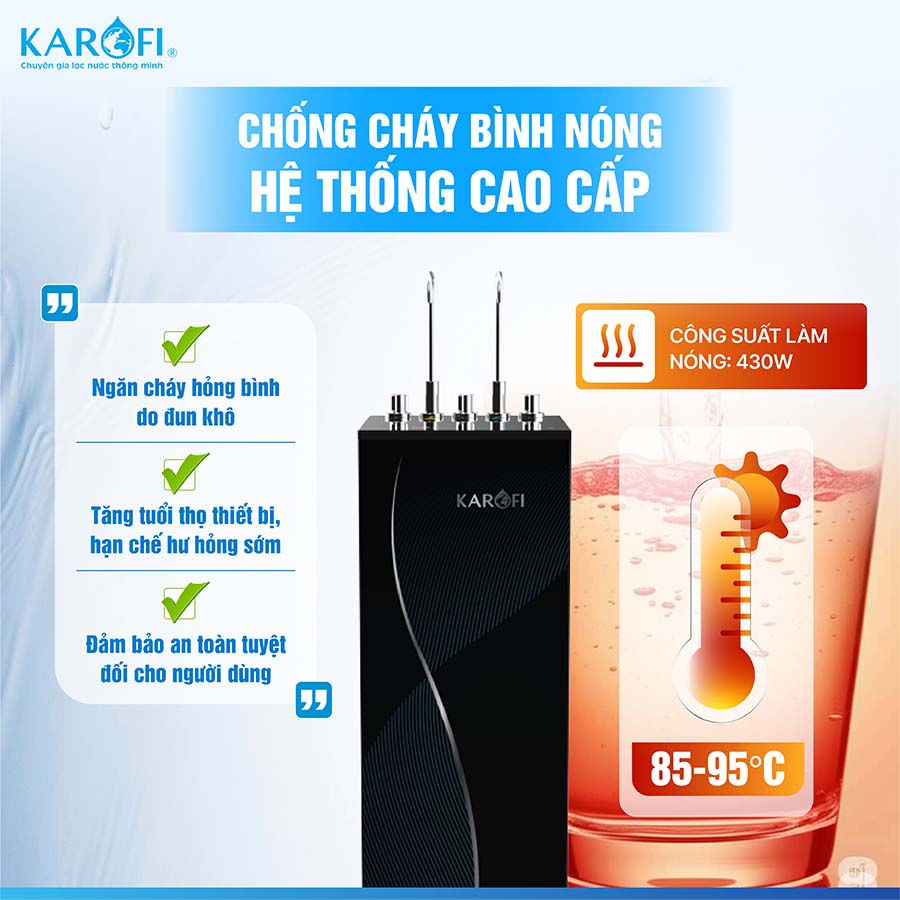 Máy lọc nước nóng lạnh Karofi KAD-D69