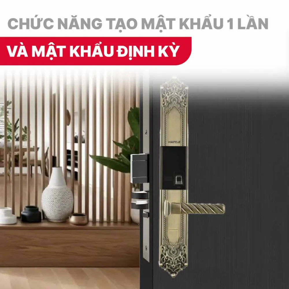 Khóa điện tử Hafele EL10K 912.05.317 Màu vàng