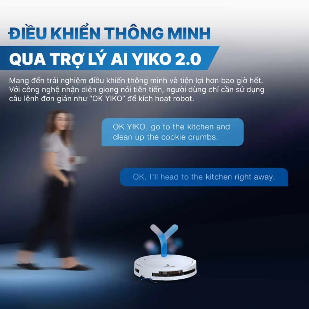 Robot hút bụi lau nhà Ecovacs Deebot T50 Pro Omni 2025