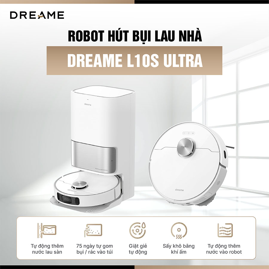 Robot hút bụi lau nhà Dreame L10s Ultra