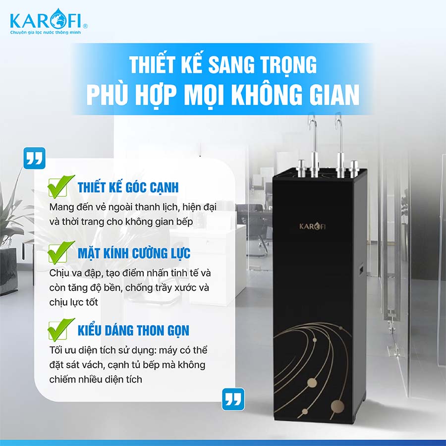 Máy lọc nước nóng nguội Karofi KAH-D15