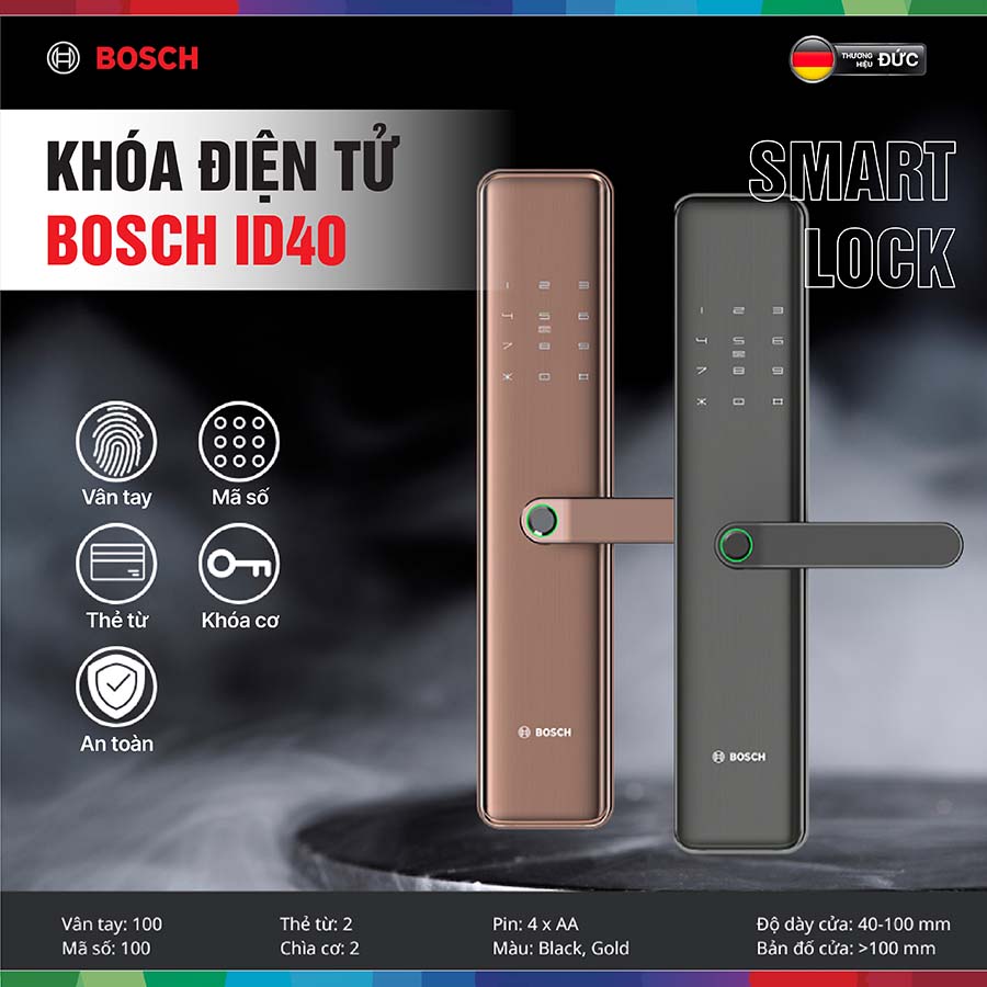 Khóa điện tử Bosch ID40