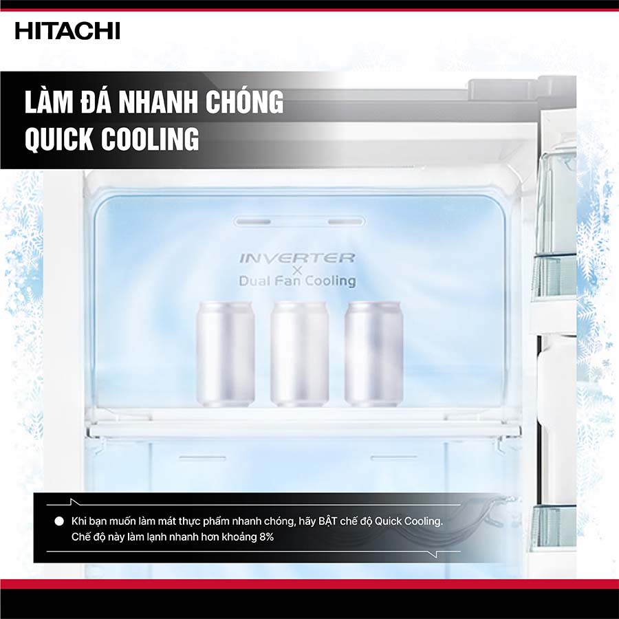Tủ lạnh Hitachi Inverter R-FM800XAGGV9X GBZ
