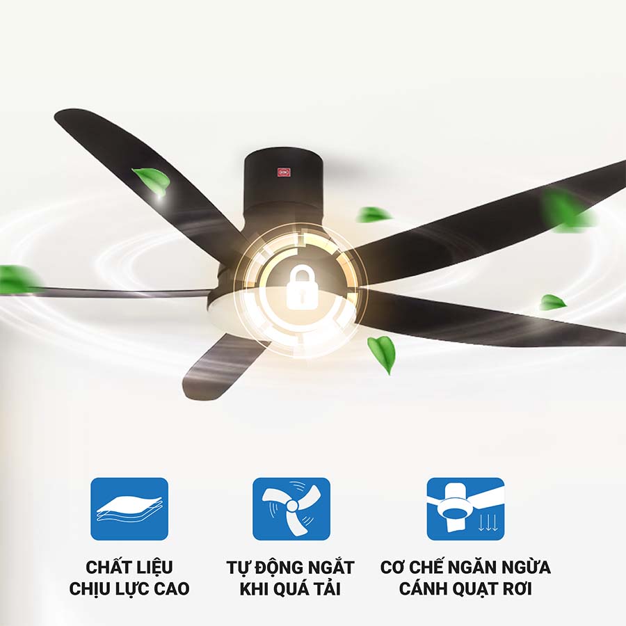 Quạt trần KDK U60FW 5 cánh