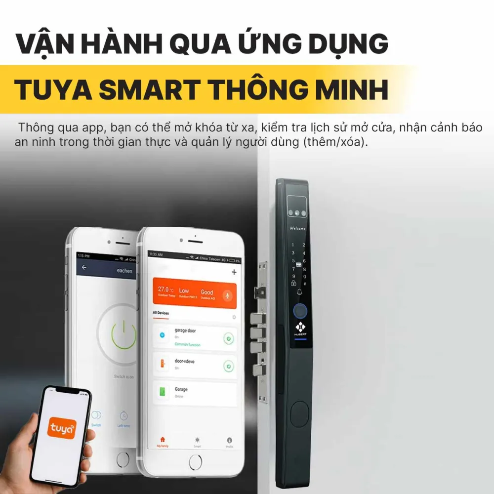 Khóa vân tay Hubert HB CN82F