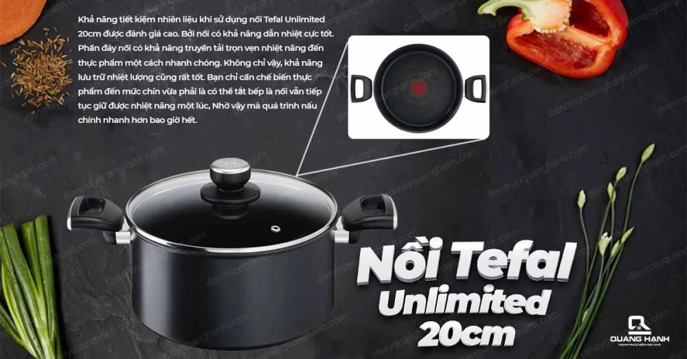 Nồi Tefal Unlimited 20cm