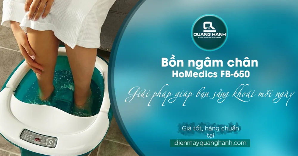 Bồn ngâm chân Homedics Fb-650 | Điện máy Quang Hạnh