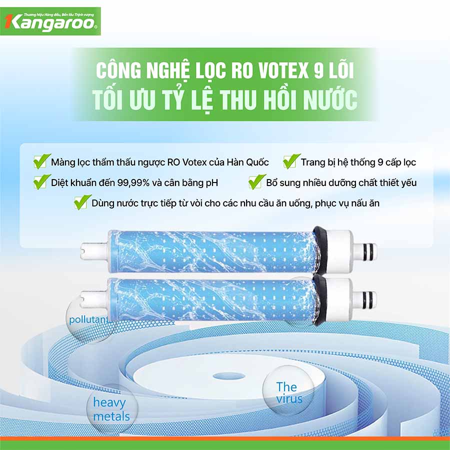 Máy lọc nước Kangaroo RO Infinity KG109I