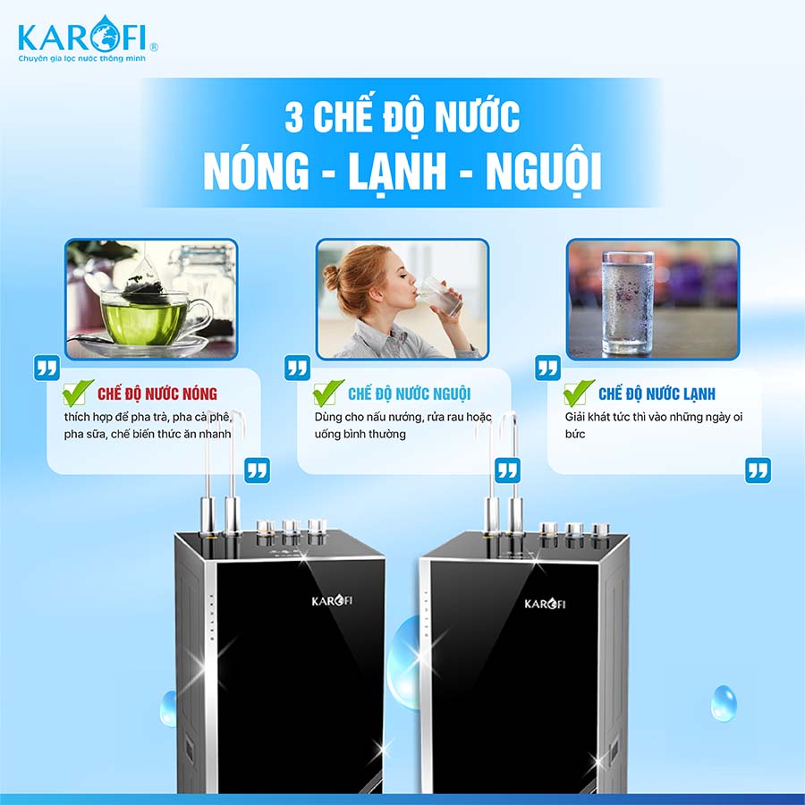 Máy lọc nước nóng lạnh Karofi KAD-L85