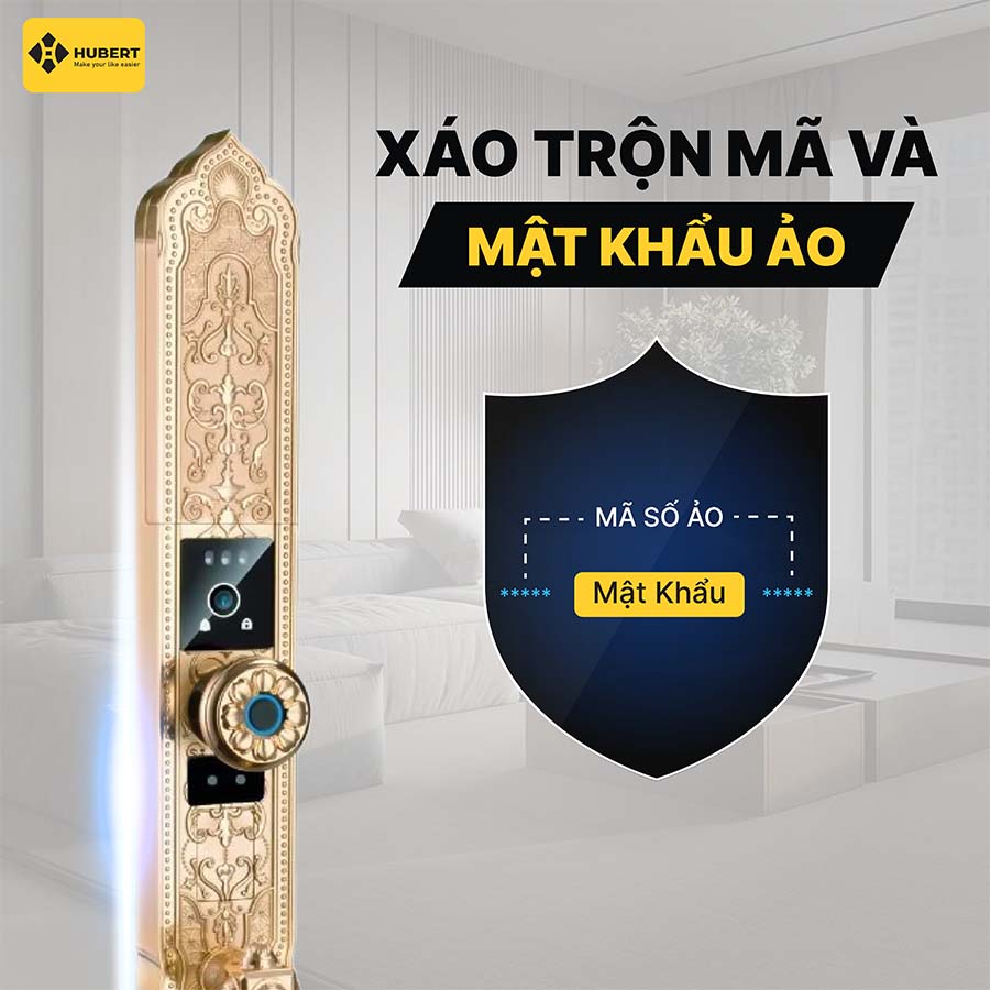 Khóa điện tử Hubert HB DS79F GOLD