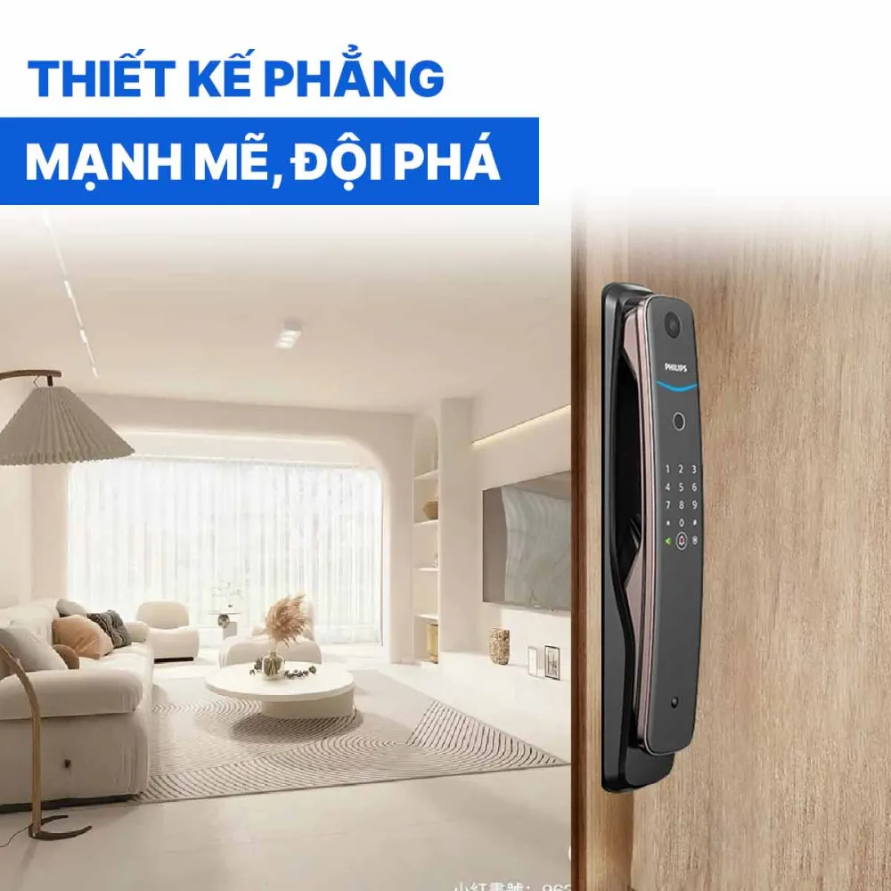 Khóa cửa vân tay có camera Philips DDL702-1HWS