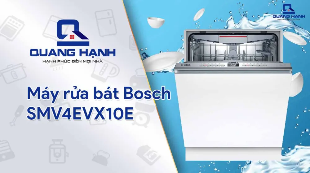 Máy rửa bát Bosch SMV4EVX10E thiết kế hiện đại, công nghệ tiên tiến
