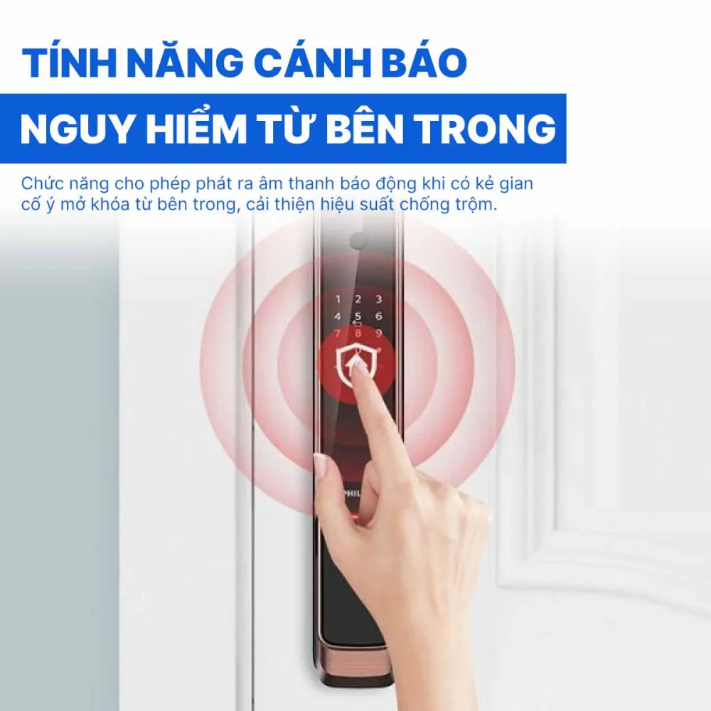 Khóa cửa vân tay kết nối Gateway Philips 9300