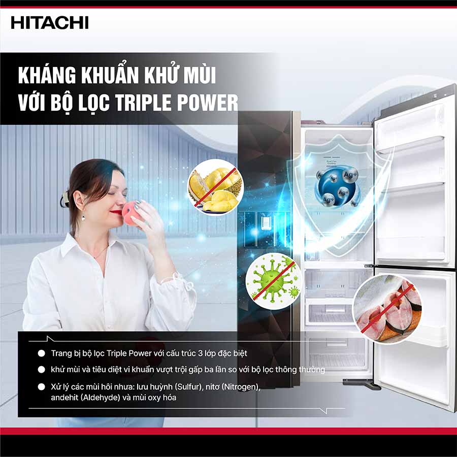 Tủ lạnh Hitachi Inverter R-FM800XAGGV9X GBZ