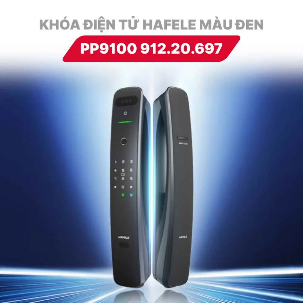Khóa điện tử Hafele PP9100 912.20.697 Màu đen