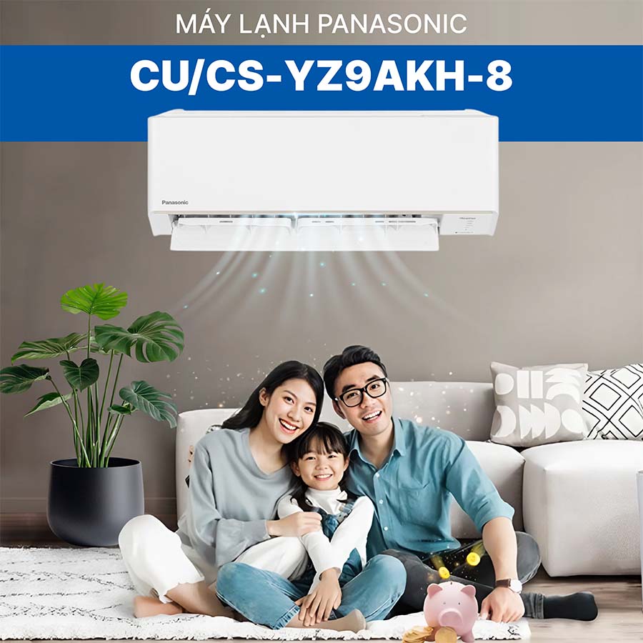 Điều hòa 2 chiều 9000 BTU Panasonic Inverter CU/CS-YZ9AKH-8