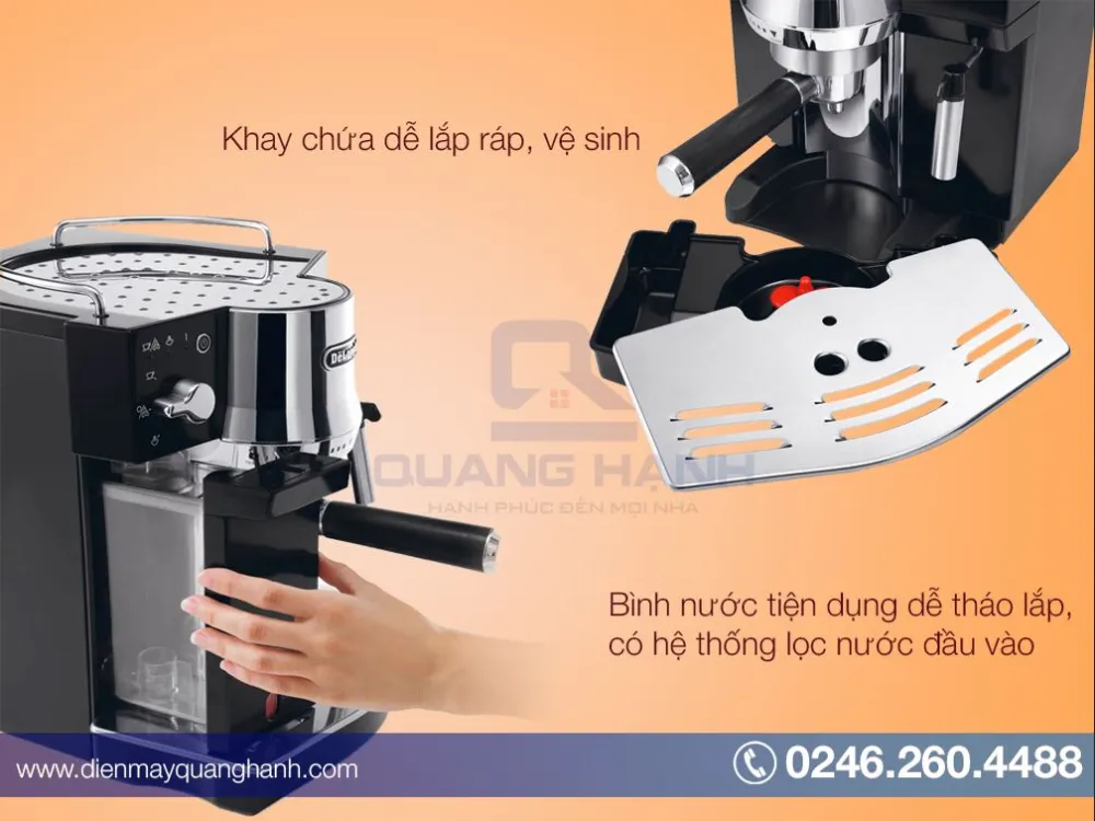 Dễ dàng vệ sinh với Delonghi EC820.B