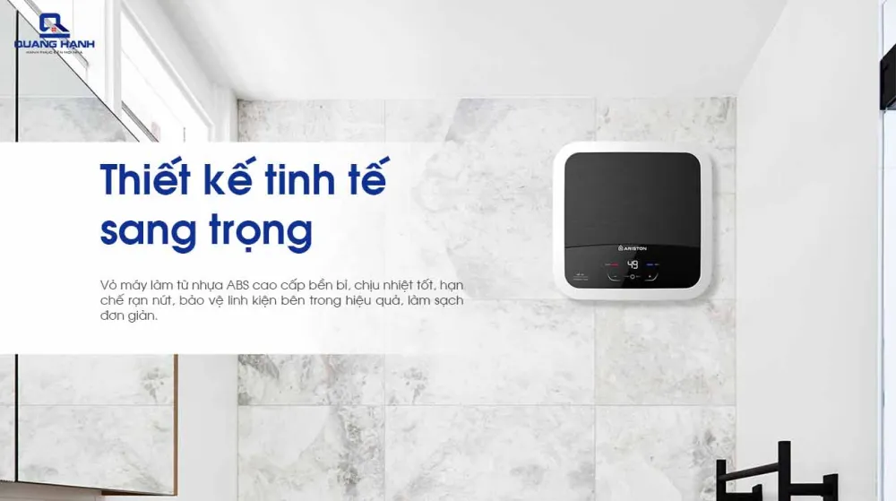 Máy nước nóng Ariston AN2 30 LUX-D AG+ thiết kế nhỏ gọn, hiện đại