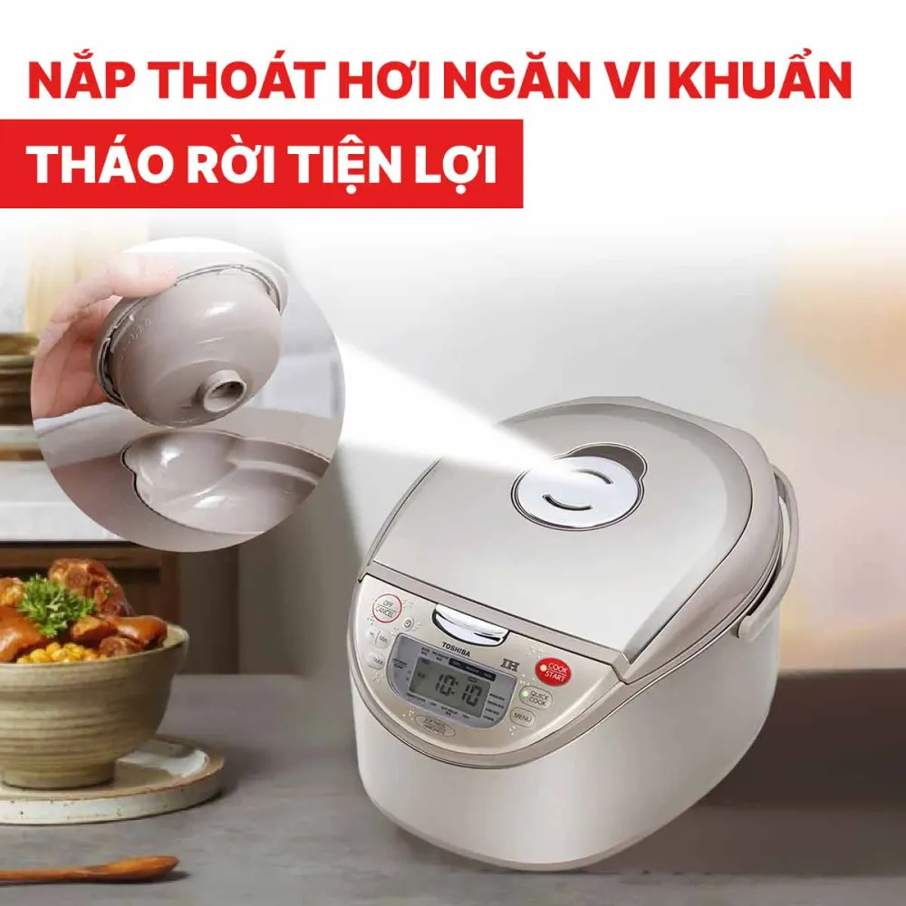 Nồi cơm điện cao tần Toshiba RC-18RH(CG)VN dung tích 1.8 lít